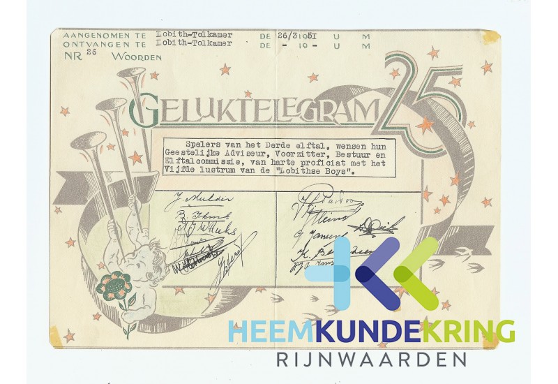 Gelukstelegram 1951